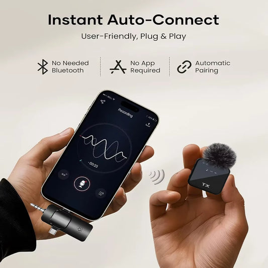 Professional 3 in 1 Microphone for iPhone/Android